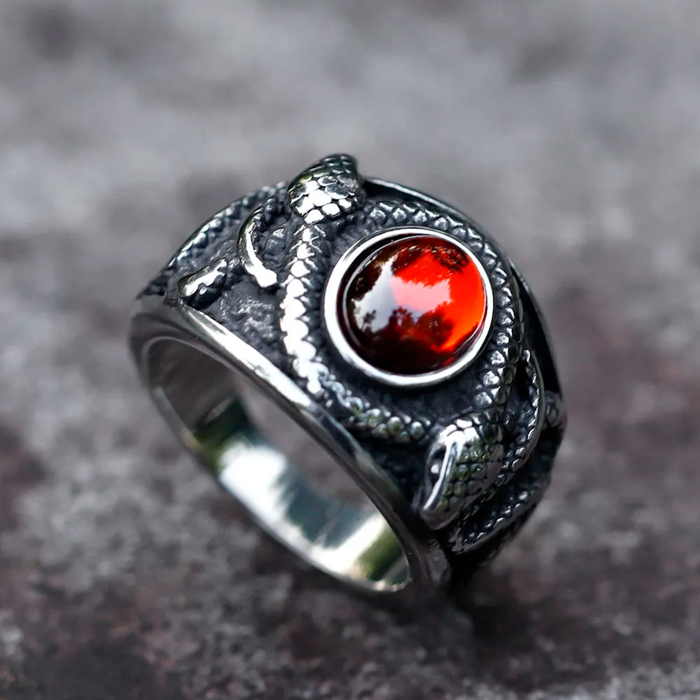 The Mourner's Seal Snake Ring
