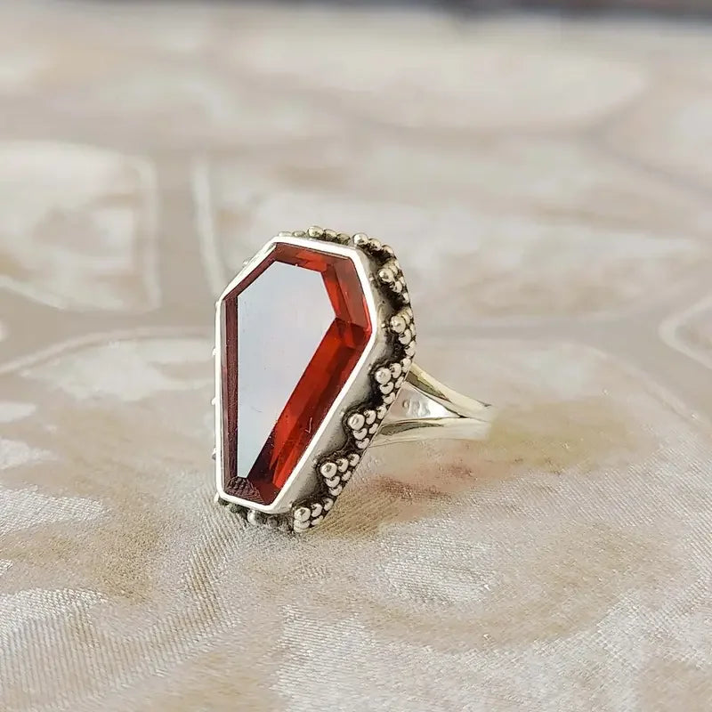 Blood Reliquary Coffin Ring