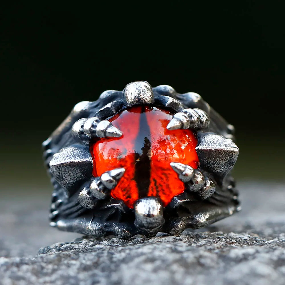 Crimson Gaze Red eye ring