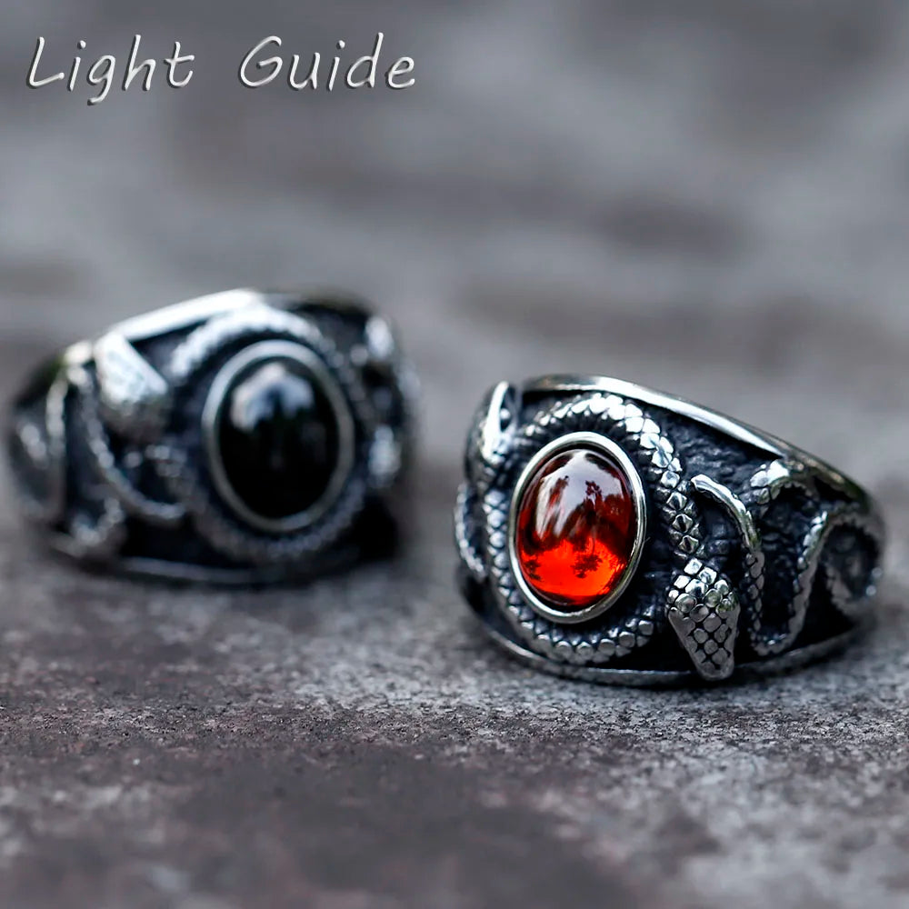 The Mourner's Seal Snake Ring