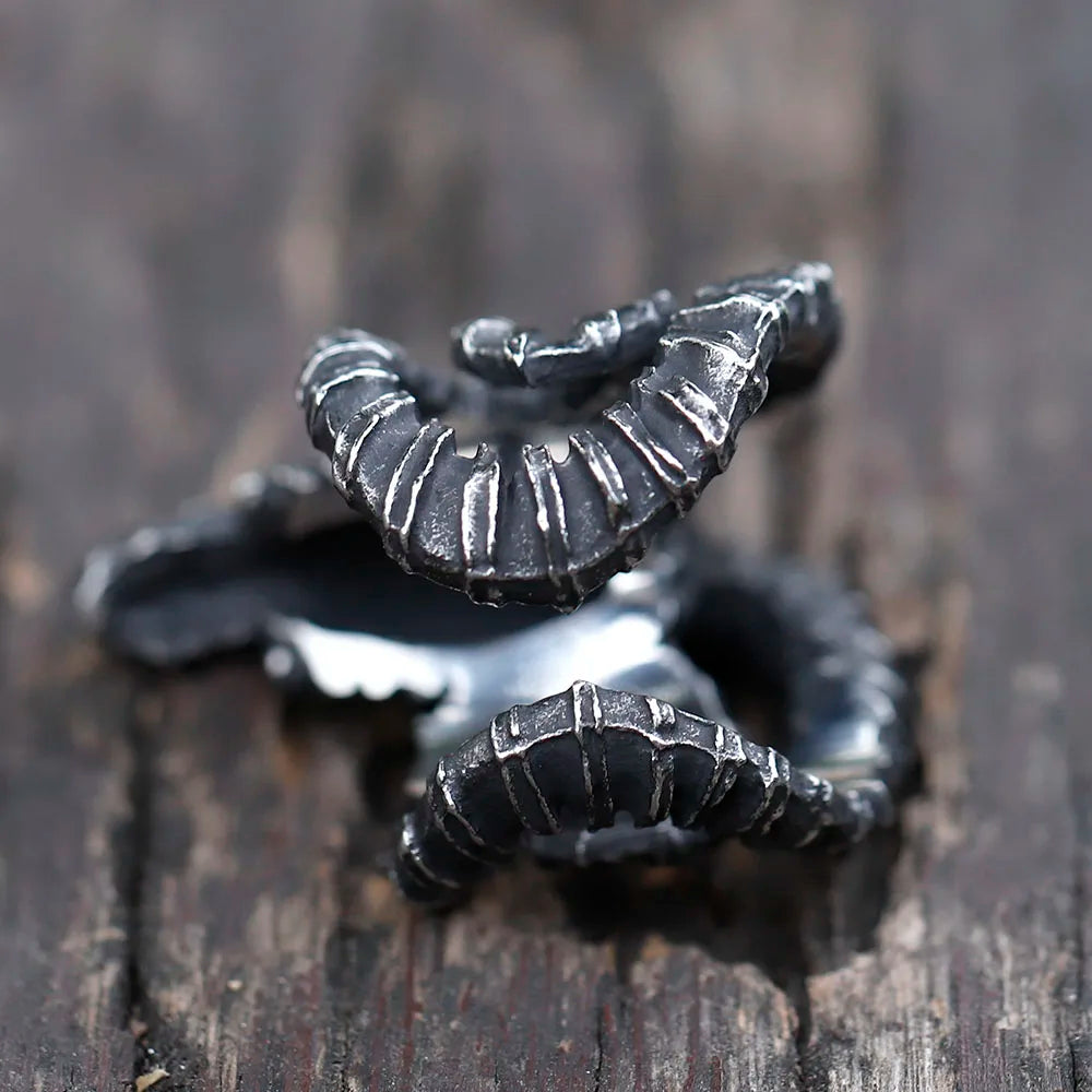 Baphomet Carved ring