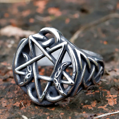 Veilbound pentagram Ring