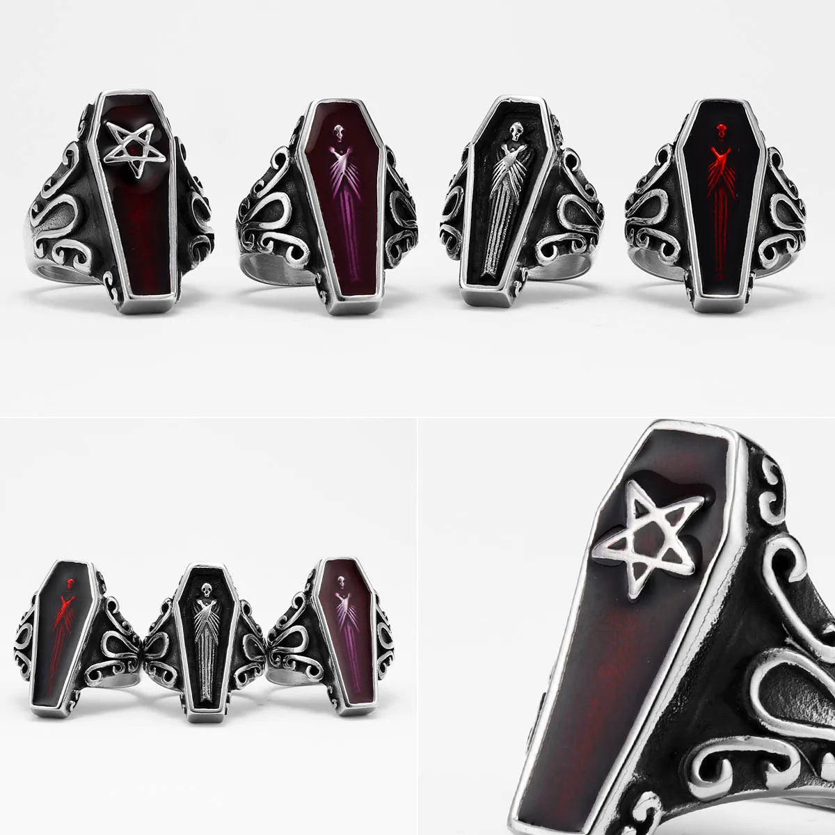 Sanguis Coffin Rings