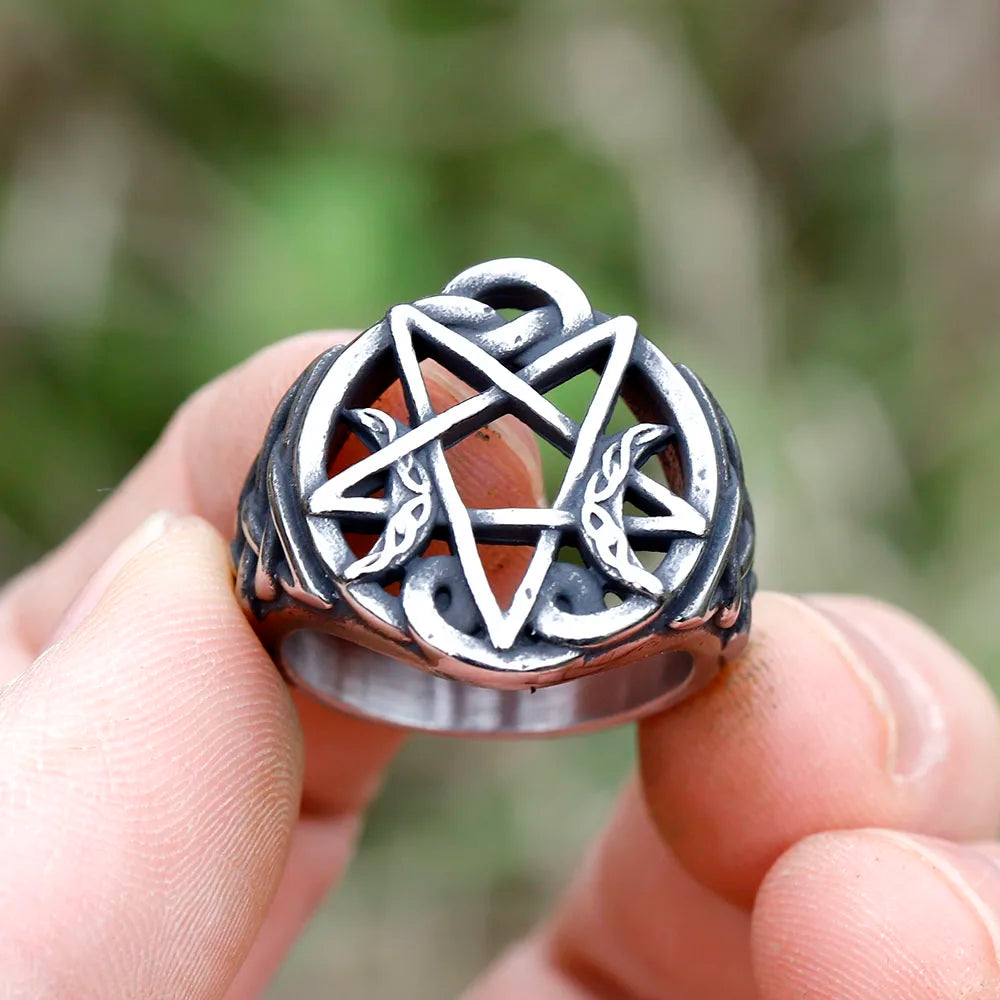 Veilbound pentagram Ring