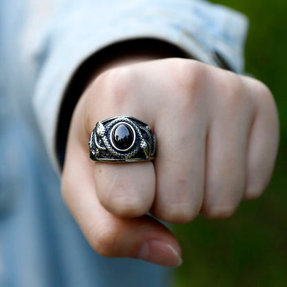 The Mourner's Seal Snake Ring