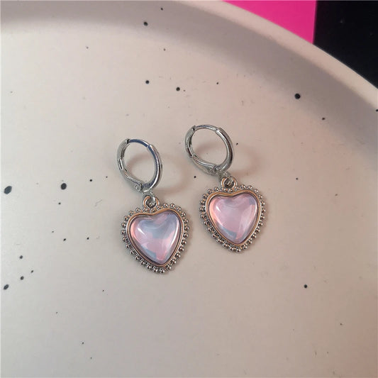 lolita heart earrings