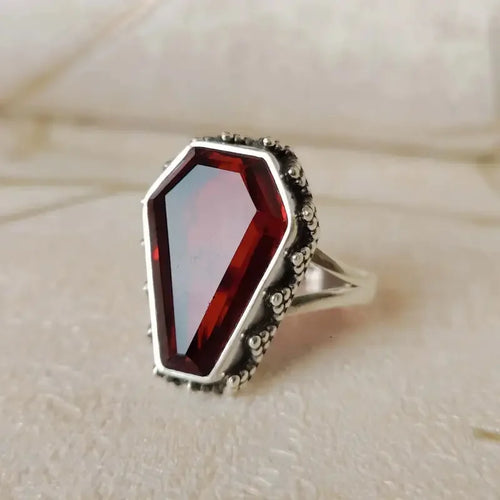 Blood Reliquary Coffin Ring
