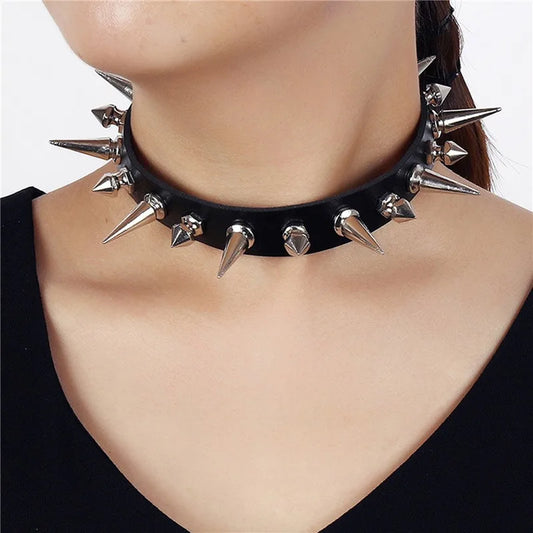 Spiky Punk Choker