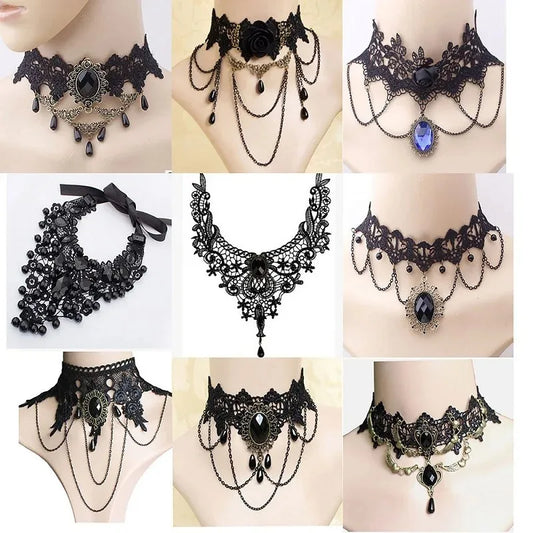 gothic lace chokers
