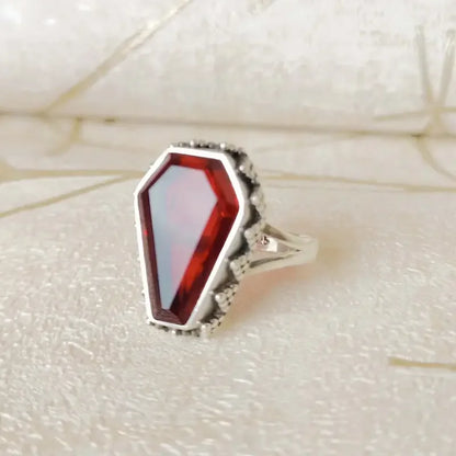 Blood Reliquary Coffin Ring