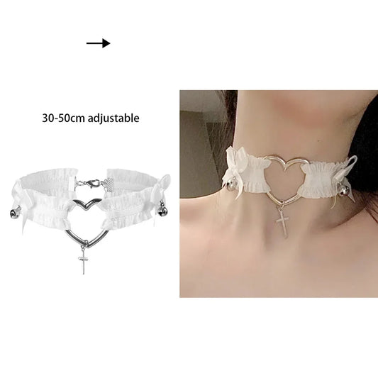 white heart choker