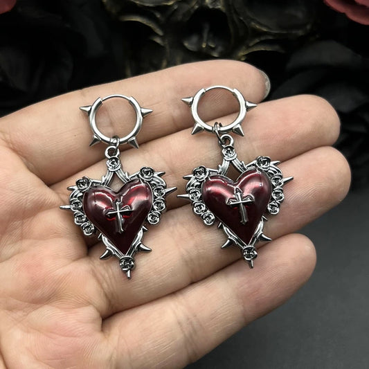 Heart punk Earrings