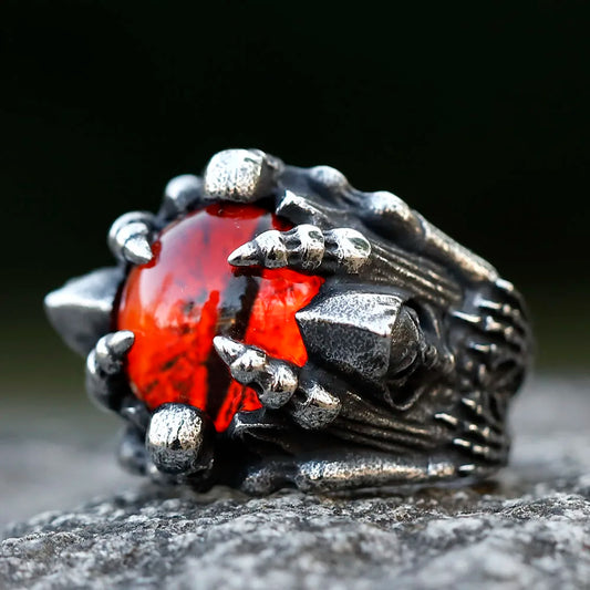 Crimson Gaze Red eye ring