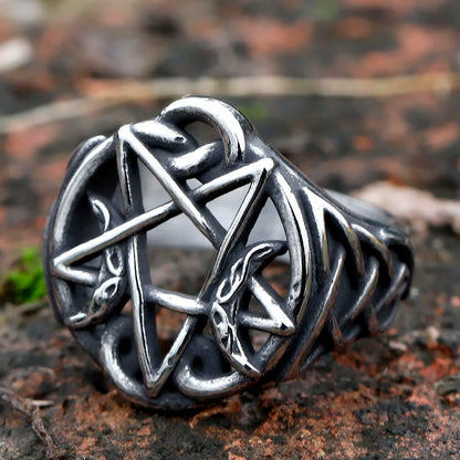 Veilbound pentagram Ring
